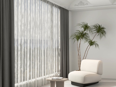 modern curtain window screen leisure sofa