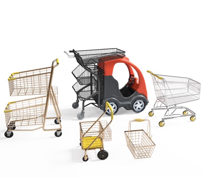 Shopping Cart Supermarket Shopping Cart Trolley Children Shopping Cart Cartoon Shopping Cart