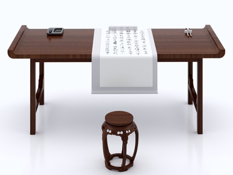 Chinese calligraphy table