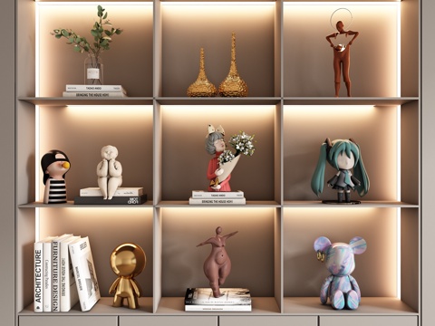 Modern doll ornaments