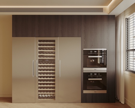 Modern Red Wine Cabinet Constant Temperature Wine Cabinet Steaming Oven Cabinet