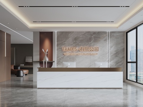 Modern Company Front Desk