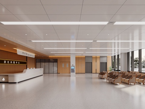 Hospital Hall Waiting Area