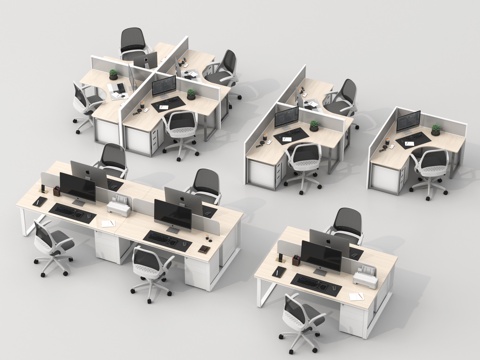 Office Desk Office Chair Staff Workstation Workbench Office Desk and Chair Card Bench Desk