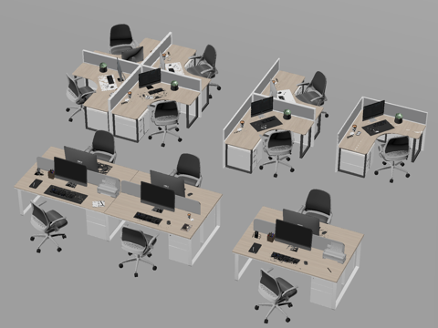 Office Desk Office Chair Staff Workstation Workbench Office Desk and Chair Card Bench Desk