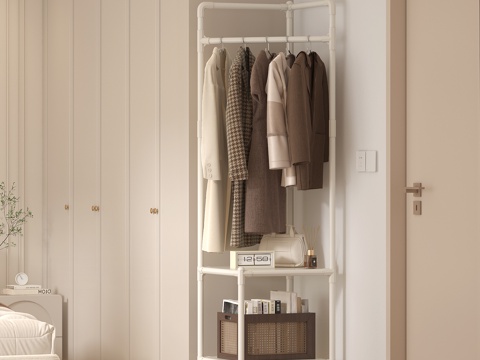 Modern Floor Hanger Coat Rack Bedroom