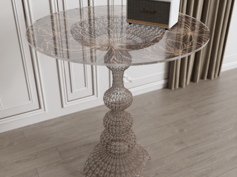 Modern Side Table Acrylic Side Table Leisure Round Table