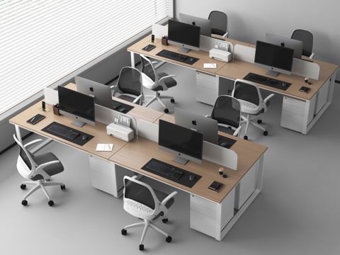 Office Desk Office Chair Staff Workstation Workbench Office Desk and Chair Card Bench Desk