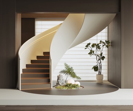 modern revolving staircase