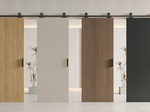 Modern sliding door sliding door hanging rail sliding door barn door solid wood barn door barn door sliding door