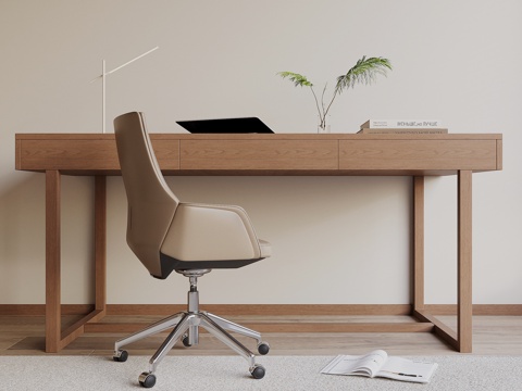 modern office desk and chair