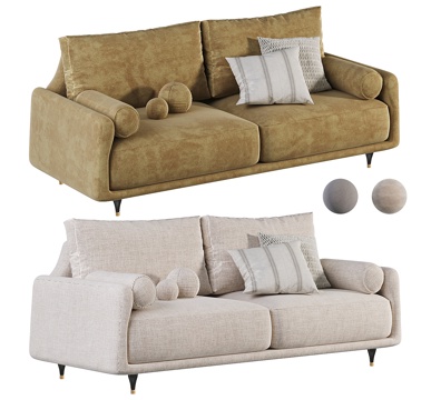 Fabric Double Sofa Casual Sofa Small Sofa Living Room Sofa Office Sofa