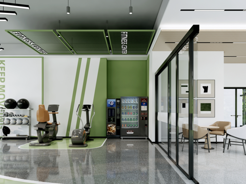 Modern Style Gym Reception Room Clubhouse