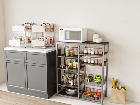 Modern Simple Storage Rack Kitchen Storage Rack Trolley