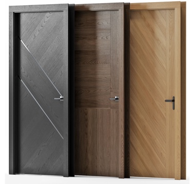 Single door combination wooden door room door bedroom door entrance door toilet door modeling door