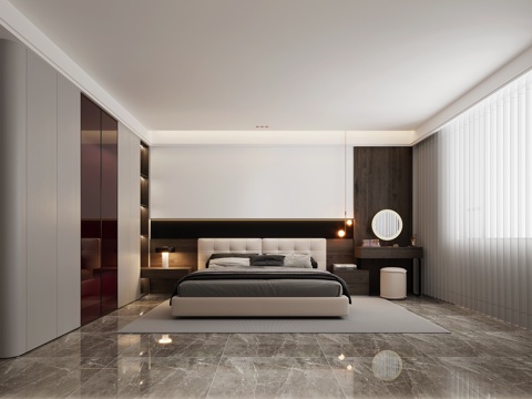 Modern Affordable Luxury Style Italian Deep Tone Bedroom