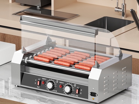 sausage roasting machine hot dog hot dog machine stove