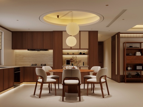 New Chinese-style Song-style Aesthetic DiningRoom