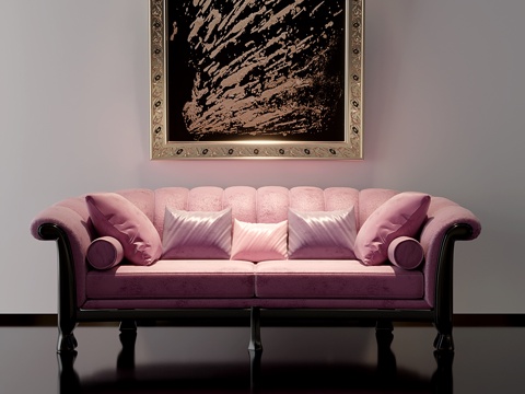 European-style double sofa decorative painting