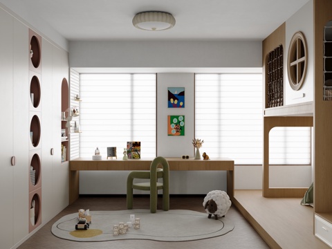 Modern minimalist kids Bedroom