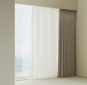 Modern fabric curtains