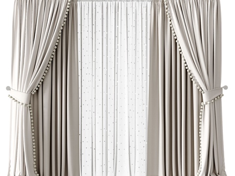 Modern Cream Style Curtain for Children