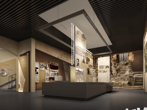 Museum Cultural Relics Wall Exhibition Hall