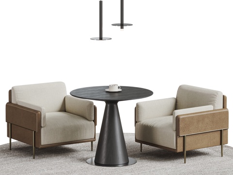 MINOTTI Modern Coffee Table and Chair Negotiation Table and Chair Coffee Table and Chair Negotiation Table Leather