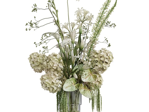 Modern vase floral flower arrangement