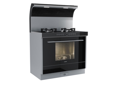 Modern integrated stove