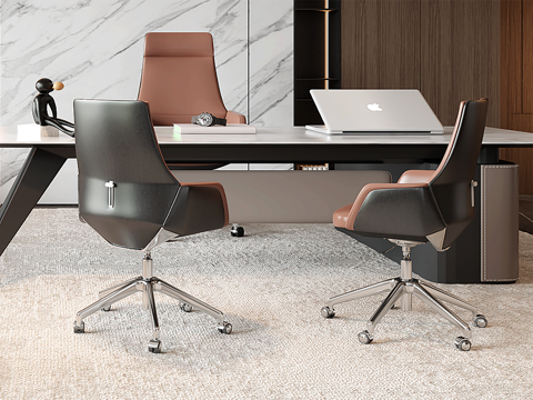 Modern office desk and chair combination