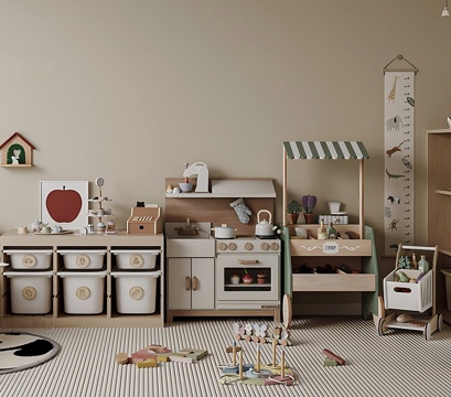 Modern Children's Toy Room Toy Storage Kitchen Toy