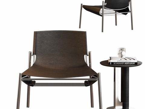 Modern metal Lounge Chair side combination