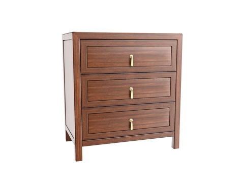 New Chinese-style three-drawer cabinet