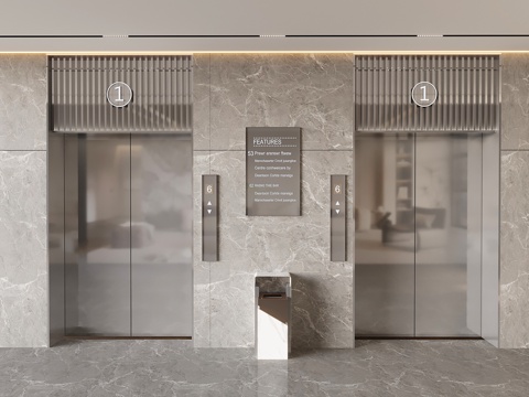 Hotel Elevator Room Office Elevator Hall Button Lobby Stainless Steel Elevator