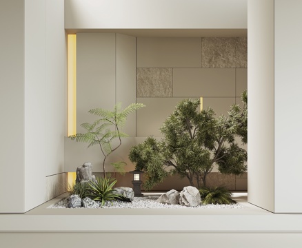 Modern indoor plant landscape