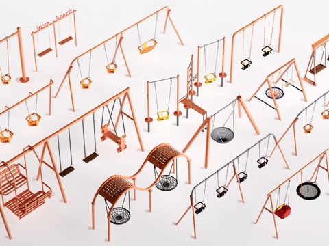 Modern Swing Park Swing Hanging Chair Courtyard Swing