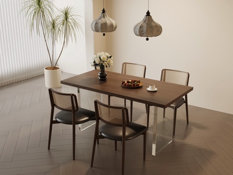 Dining table and chairs