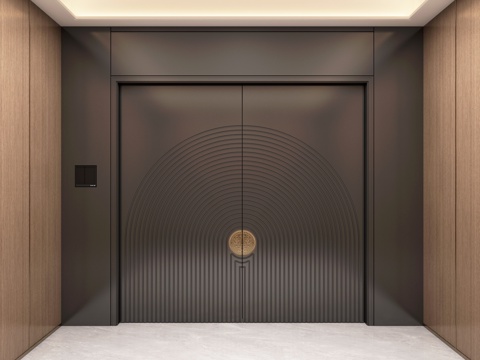 Modern Double Door Armored Door Security Door Villa Gate Copper Door