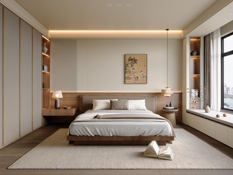 Neo-Chinese Style Song Style Bedroom