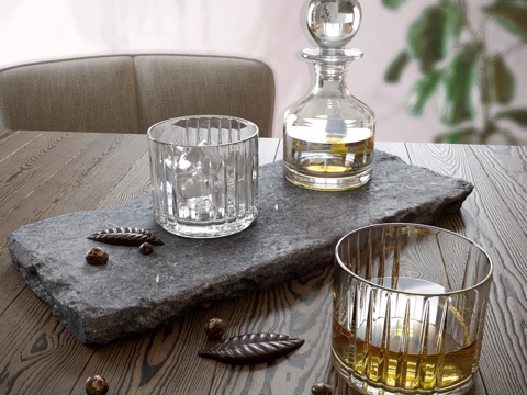 Wine glass wine slate