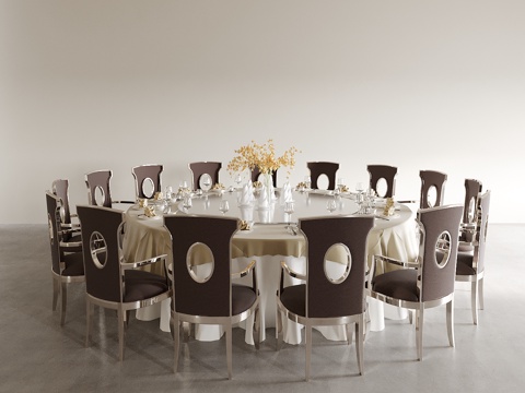 Dining Table and Chair Living&Dining Room Tea Table and Chair Dining Table and Chair Wine Table and Chair Table and Chair Combination Round Wine Table