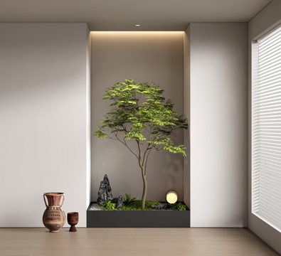 Modern Interior Landscape Landscape Landscaping Landscape Tree Courtyard Sick Plant Pile