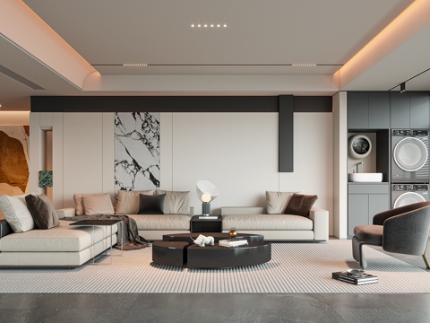 Modern Affordable Luxury Style Living Room