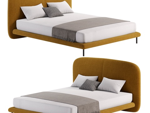 HC28 Fabric Double Bed
