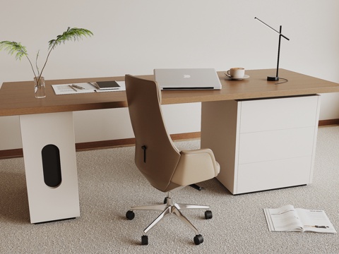 modern office desk and chair