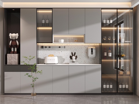 Modern Wine Cabinet Food Side Wine Cabinet