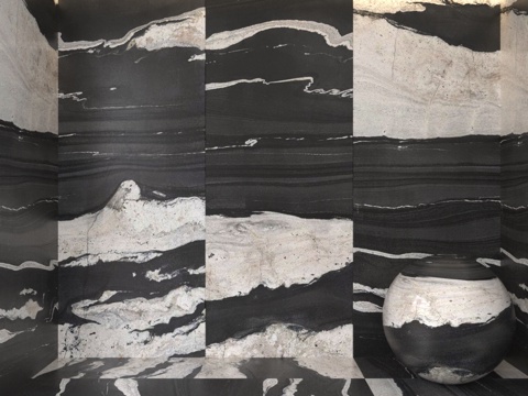 Rock Slab Marble PU Stone