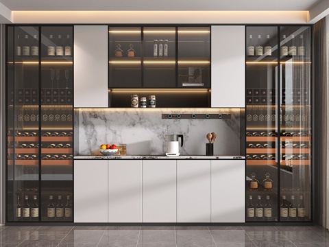 Modern Wine Cabinet Food Side Wine Cabinet