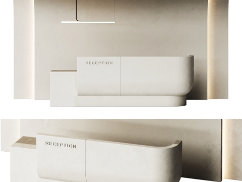 Modern Cream Style reception desk